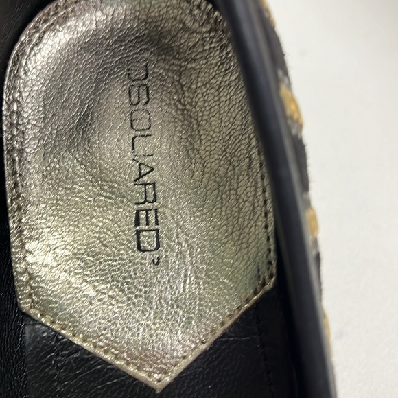 DSquared Black suede embellished flats - Picture 3 of 6